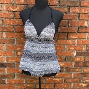 Hula Honey black and white 2 piece bathing suit